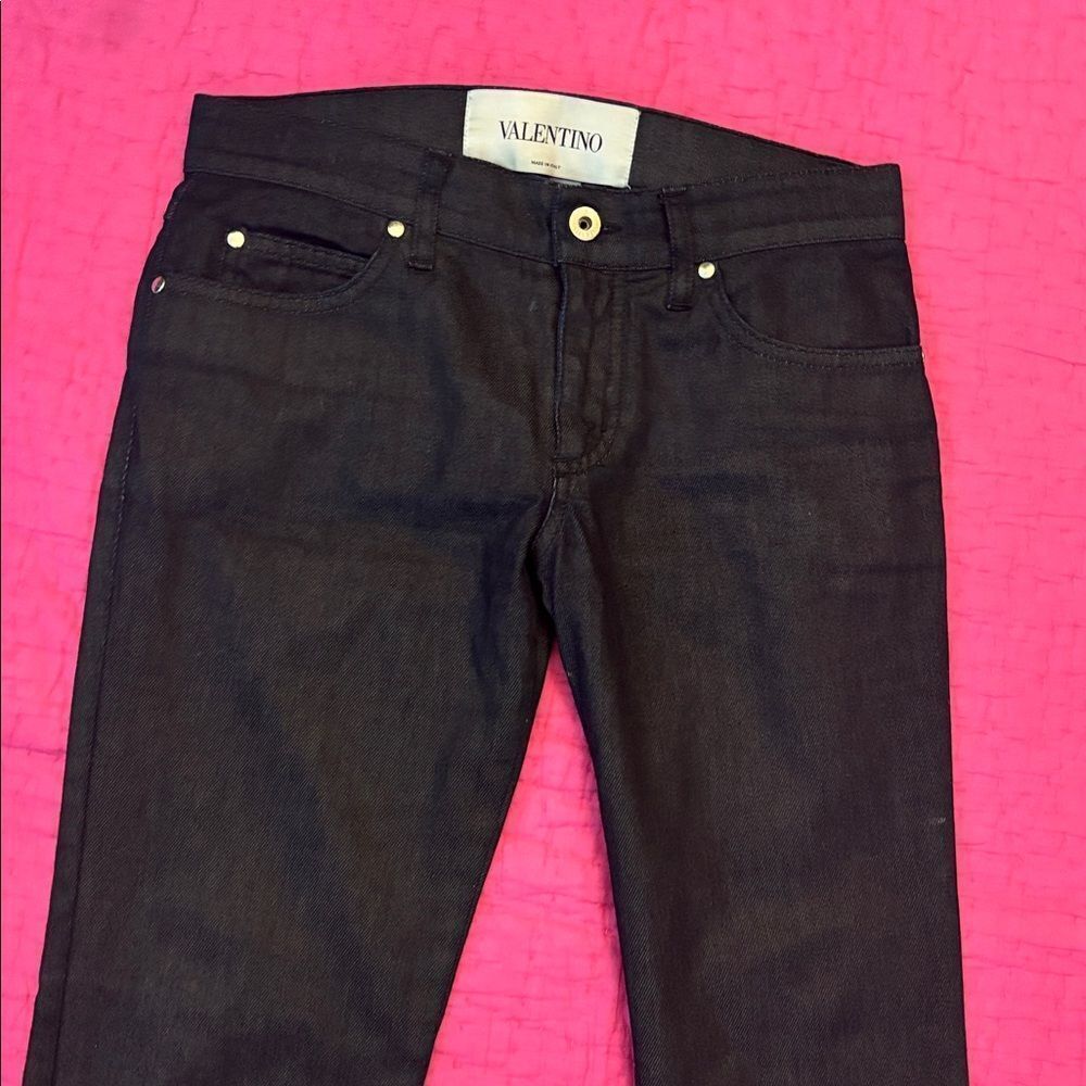 Valentino Dark Denim Jeans, US4 - Picture 2 of 8